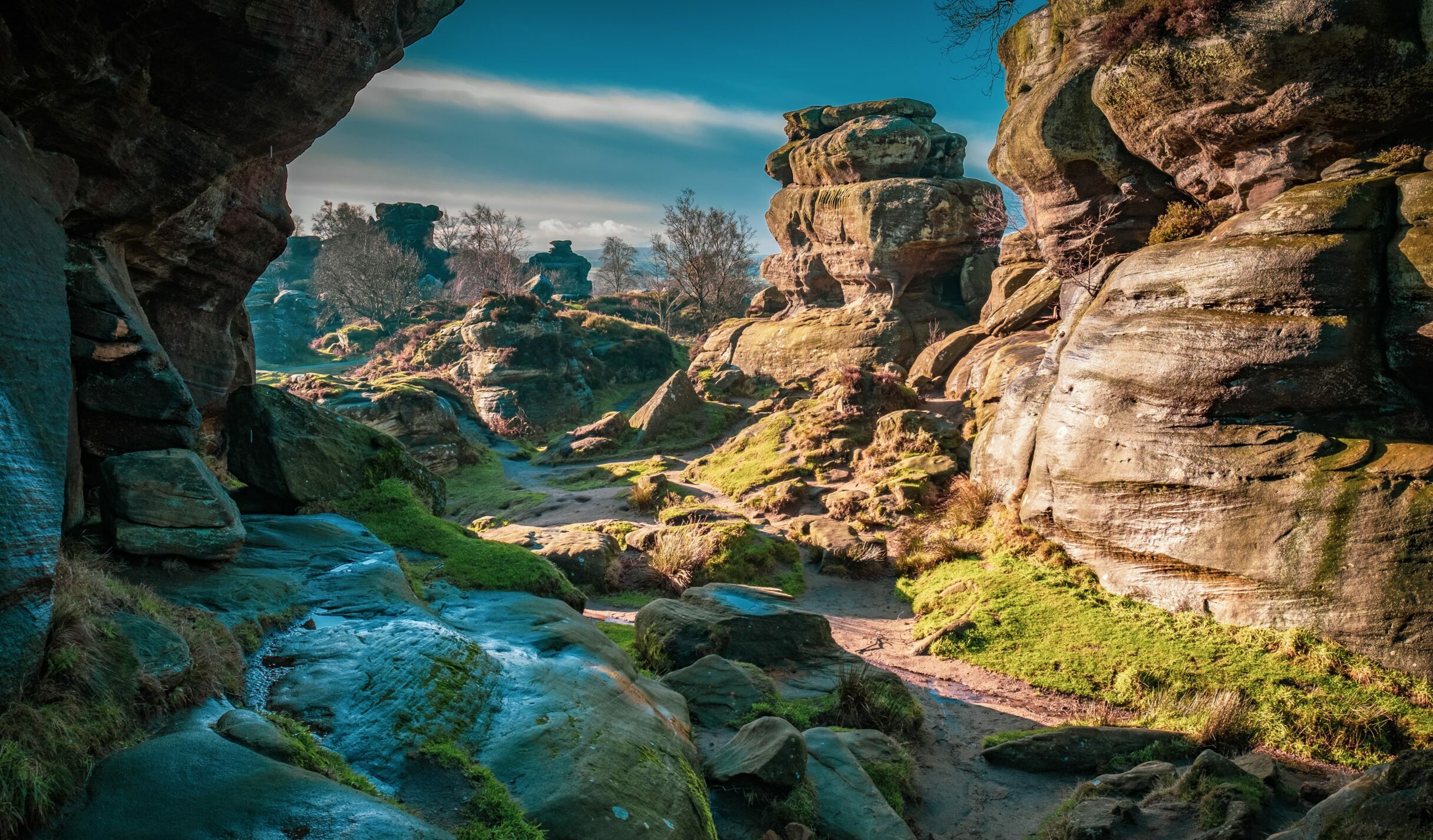 An ultimate UK family staycation should include a trip to the adventurous Brimham Rocks.