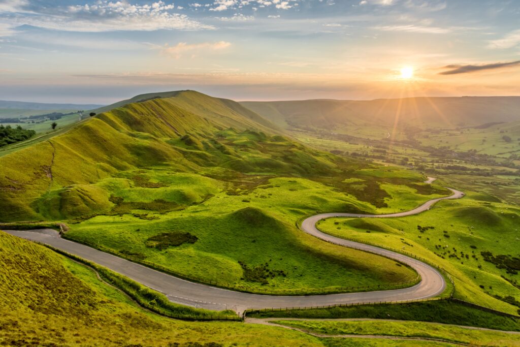The iconic passes in Peak District are made for road trips